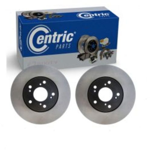 2 pc Centric Premium Front Disc Brake Rotors for 2002-2004 Honda CR-V