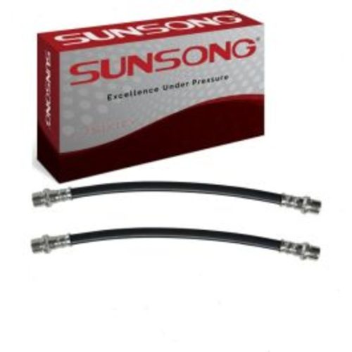 2 pc Sunsong Rear Brake Hydraulic Hoses for 1992-1999 Toyota Paseo