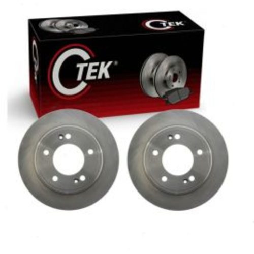 2 pc Centric CTEK Rear Disc Brake Rotors for 2011-2020 Hyundai Elantra 1.6L 2.0L L4