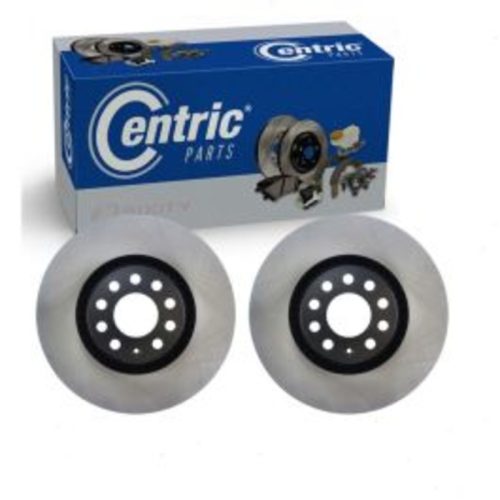 2 pc Centric Premium Front Disc Brake Rotors for 1998-2001 Audi A6