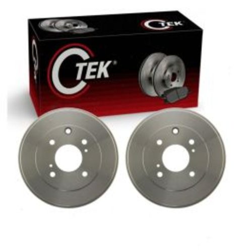 2 pc Centric CTEK Rear Brake Drums for 2009-2014 Nissan Cube