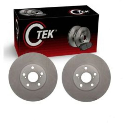 2 pc Centric CTEK Front Disc Brake Rotors for 2003-2008 Pontiac Vibe