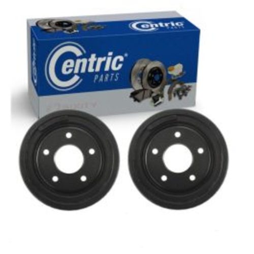 2 pc Centric Premium Rear Brake Drums for 1975-1987 Oldsmobile Cutlass Salon