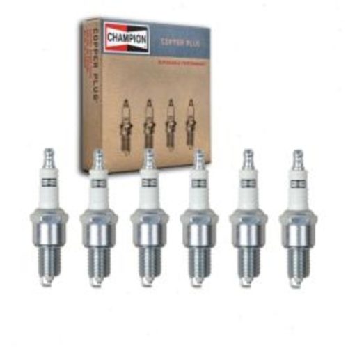 6 pc Champion Copper Plus Spark Plugs for 1971-1974 BMW 3.0S 3.0L L6