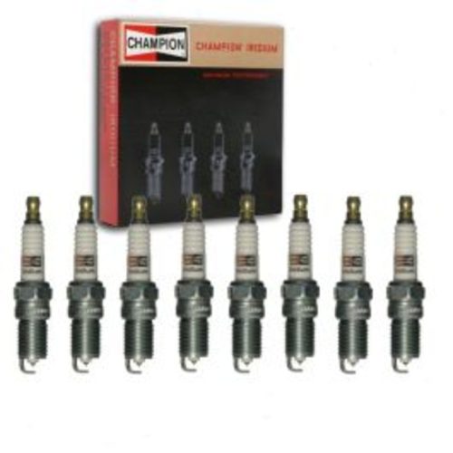 8 pc Champion Iridium Spark Plugs for 1985-1996 Cadillac Commercial Chassis 4.1L 4.5L 4.9L 5.7L V8