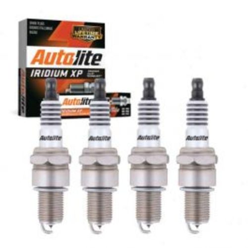 4 pc Autolite Iridium XP Spark Plug for 1985-1986 Renault Encore 1.7L L4