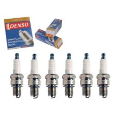 6 pc DENSO Standard U-Groove Spark Plugs for 1967 GMC C25 C2500 Pickup 4.8L L6