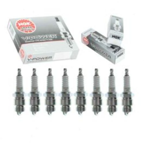 8 pc NGK V-Power Spark Plugs for 1955 Lincoln Custom 5.6L V8