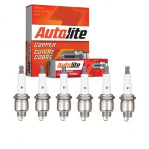 6 pc Autolite Copper Core Spark Plugs for 1957 International S100