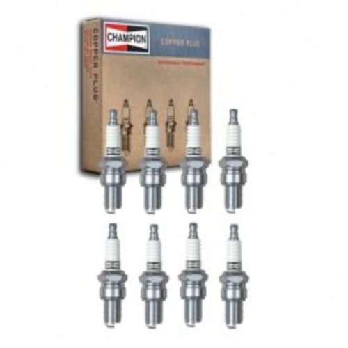 8 pc Champion Copper Plus Spark Plugs for 1966 Fargo W200 Pickup 5.2L V8