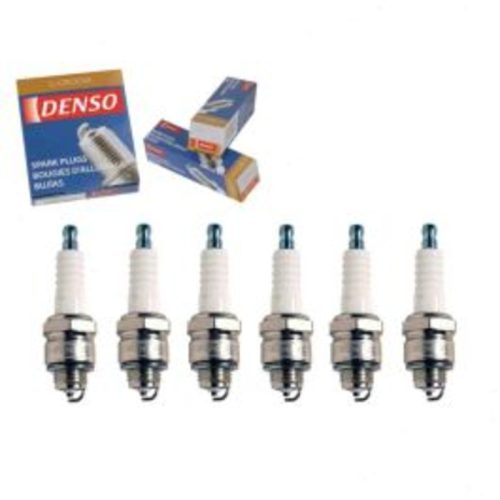 6 pc DENSO Standard U-Groove Spark Plugs for 1968 International 1300C 3.9L L6
