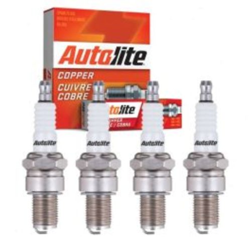 4 pc Autolite Copper Core Spark Plugs for 1973 Renault R17 1.6L L4