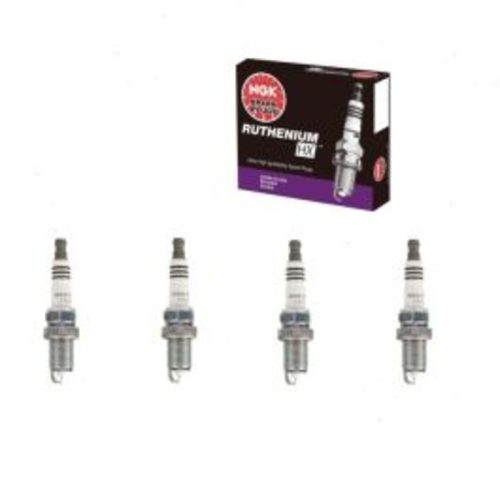 4 pc NGK Ruthenium HX Spark Plugs for 2005-2016 Audi A4 Quattro 2.0L L4