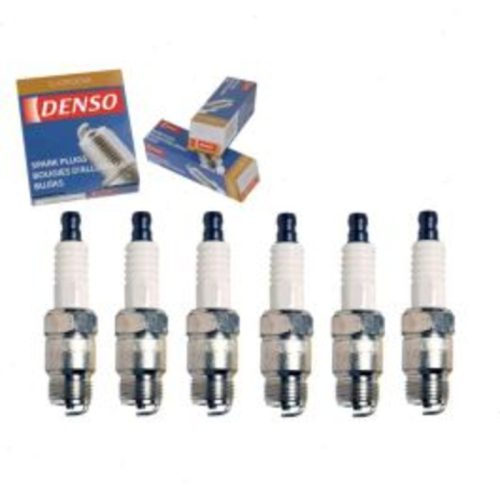 6 pc DENSO Standard U-Groove Spark Plugs for 1975-1986 Chevrolet K20 4.1L 4.8L L6