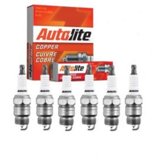 6 pc Autolite Copper Core Spark Plugs for 1966-1967 Mercury Voyager 2.8L 3.3L L6