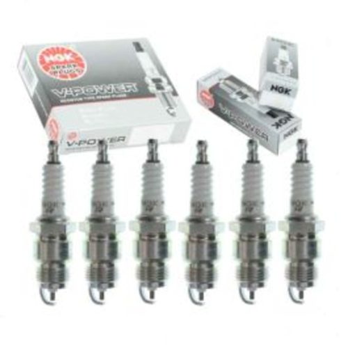 6 pc NGK V-Power Spark Plugs for 1987-1996 Ford E-350 Econoline 4.9L L6