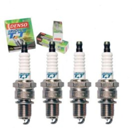 4 pc DENSO Iridium TT Spark Plugs for 1989 Geo Spectrum 1.5L L4