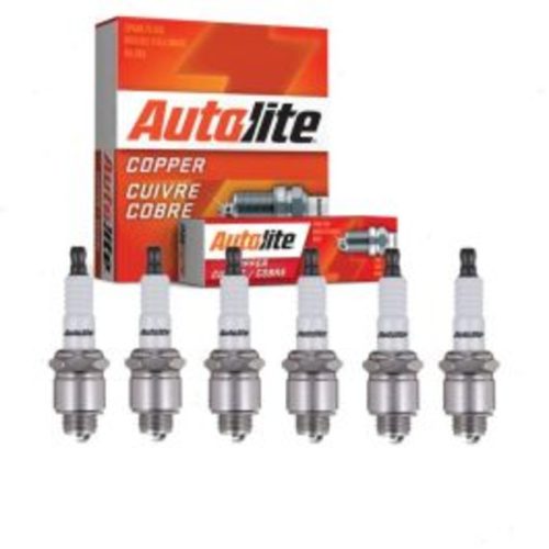 6 pc Autolite Copper Core Spark Plugs for 1954-1956 Dodge C-3 3.8L L6