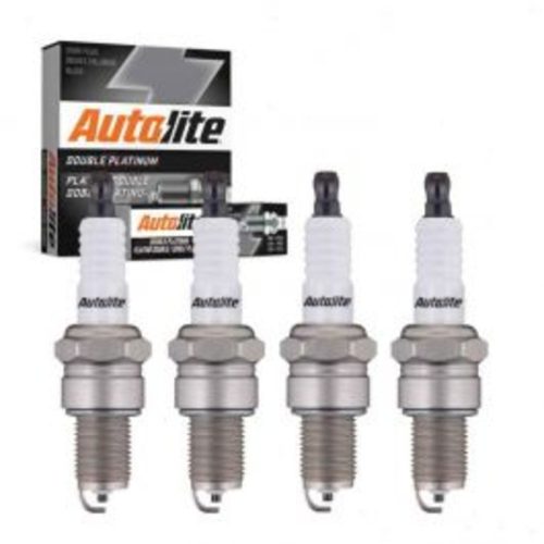 4 pc Autolite Double Platinum Spark Plug for 1980-1995 Volkswagen Jetta 1.7L