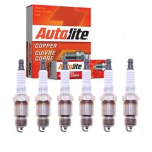 6 pc Autolite Copper Core Spark Plugs for 1970-1974 Chevrolet P20 Van 4.8L L6