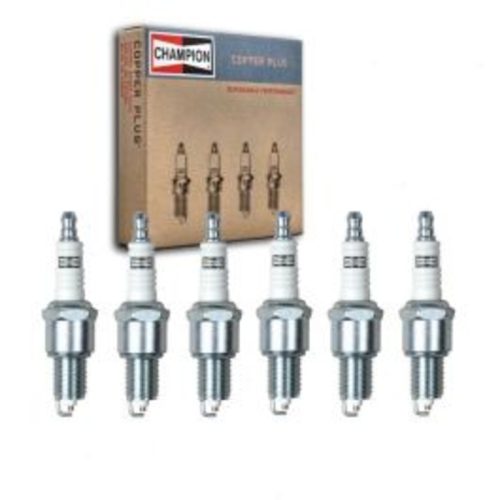 6 pc Champion Copper Plus Spark Plugs for 1967-1972 Fargo D210 Pickup 3.7L L6