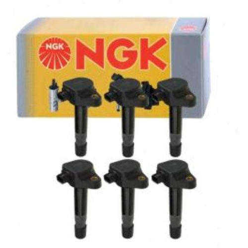 6 pc NGK Ignition Coils for 2012 Honda Crosstour 3.5L V6