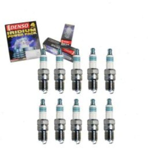 10 pc DENSO Iridium Power Spark Plugs for 1999-2004 Ford F-450 Super Duty 6.8L V10