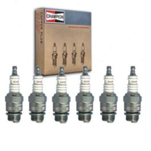 6 pc Champion Industrial Spark Plugs for 1958-1963 Checker A9L 3.7L L6