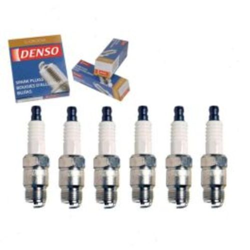 6 pc DENSO Standard U-Groove Spark Plugs for 1973-1975 Chevrolet K10 Suburban 4.1L L6