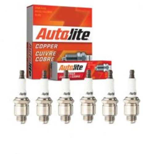 6 pc Autolite Copper Core Spark Plugs for 1958 Dodge P410 Series 3.8L L6