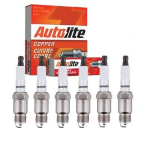 6 pc Autolite Copper Core Spark Plugs for 1971-1980 Chevrolet K10 Suburban 4.1L L6