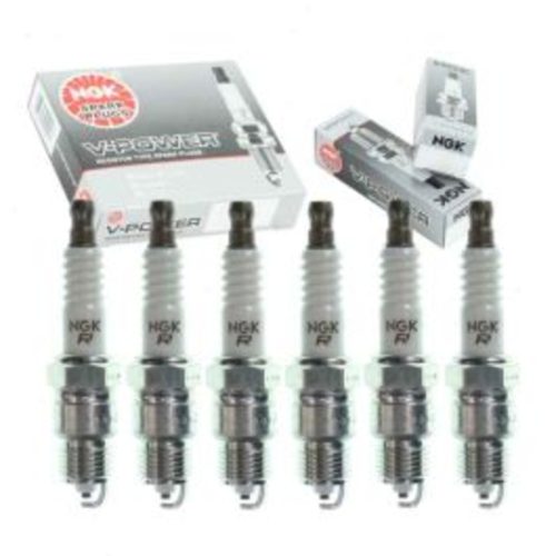 6 pc NGK V-Power Spark Plugs for 1977-1990 Chevrolet Caprice 3.8L 4.1L 4.3L L6 V6