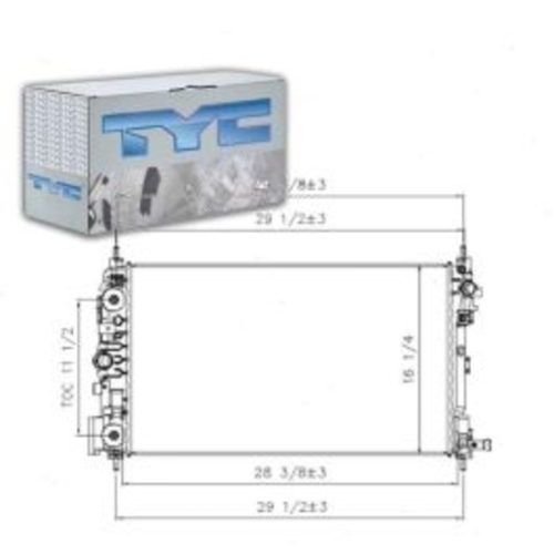 TYC 13366 Radiator Assembly
