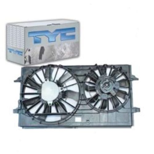TYC Dual Radiator & Condenser Fan Assembly for 2004-2012 Chevrolet Malibu 2.2L 2.4L 3.9L L4 V6