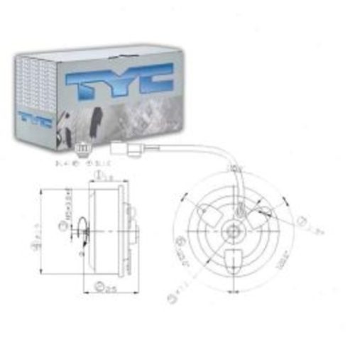 TYC Right Engine Cooling Fan Motor for 1999-2004 Honda Odyssey