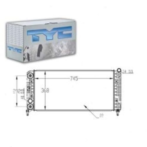 TYC 13326 Radiator Assembly