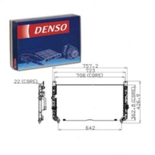 Denso 477-0554 AC Condenser
