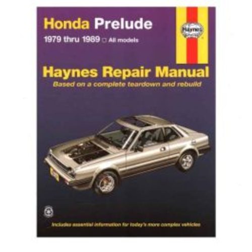 Haynes Repair Manual for 1979-1989 Honda Prelude