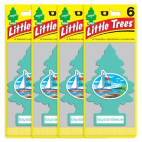 Little Trees Bayside Breeze Air Freshener for Car and Home – 24 pack