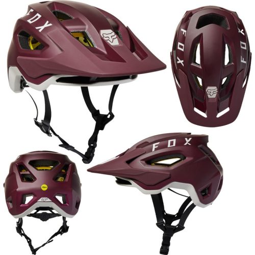 Fox Speedframe MIPS Helmet – L – Dark Maroon