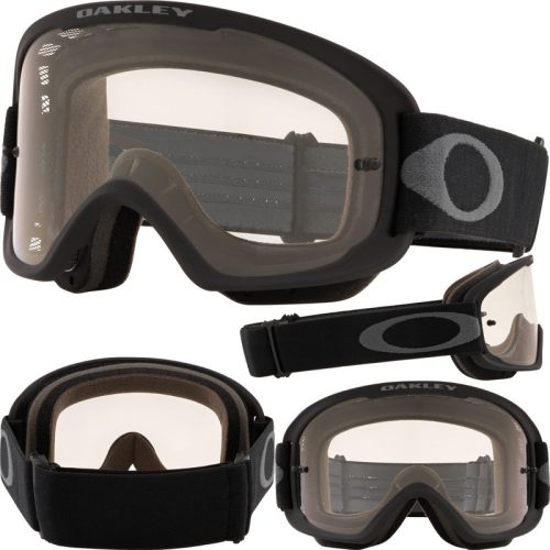 Oakley O Frame 2.0 Pro MTB Goggles – One Size Fits Most – Black – Gunmetal – Clear Lens