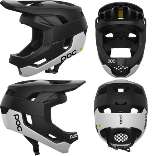 POC Otocon Race MIPS Helmet – M – Uranium Black – Hydrogen White Matte