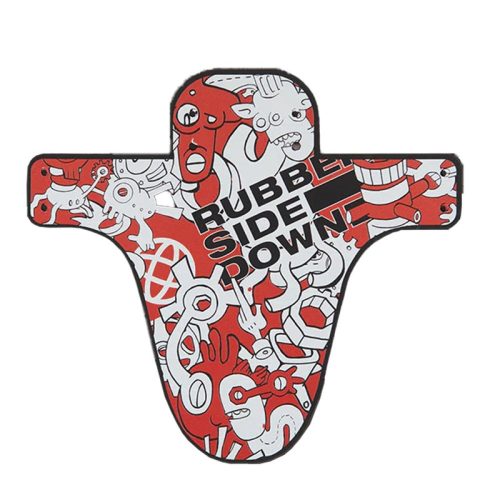 Rubber Side Down Artist Series Mud Guard – Limited Edition Red
