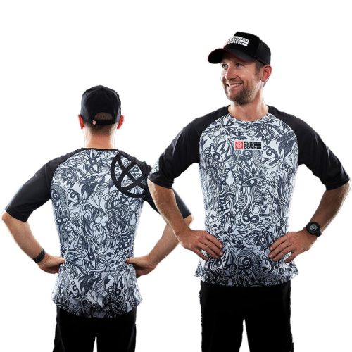 Rubber Side Down His Sidewinder Short Sleeve Jersey – M – Lunar