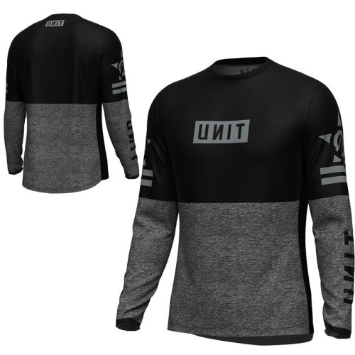 Unit Dual Mens Long Sleeve Jersey – XL – Black